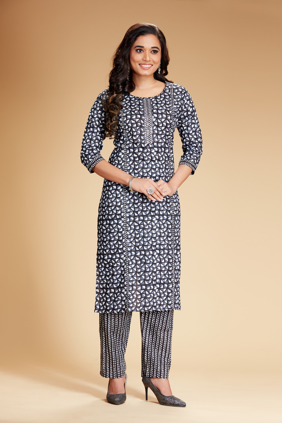 Black Kurti With Pant